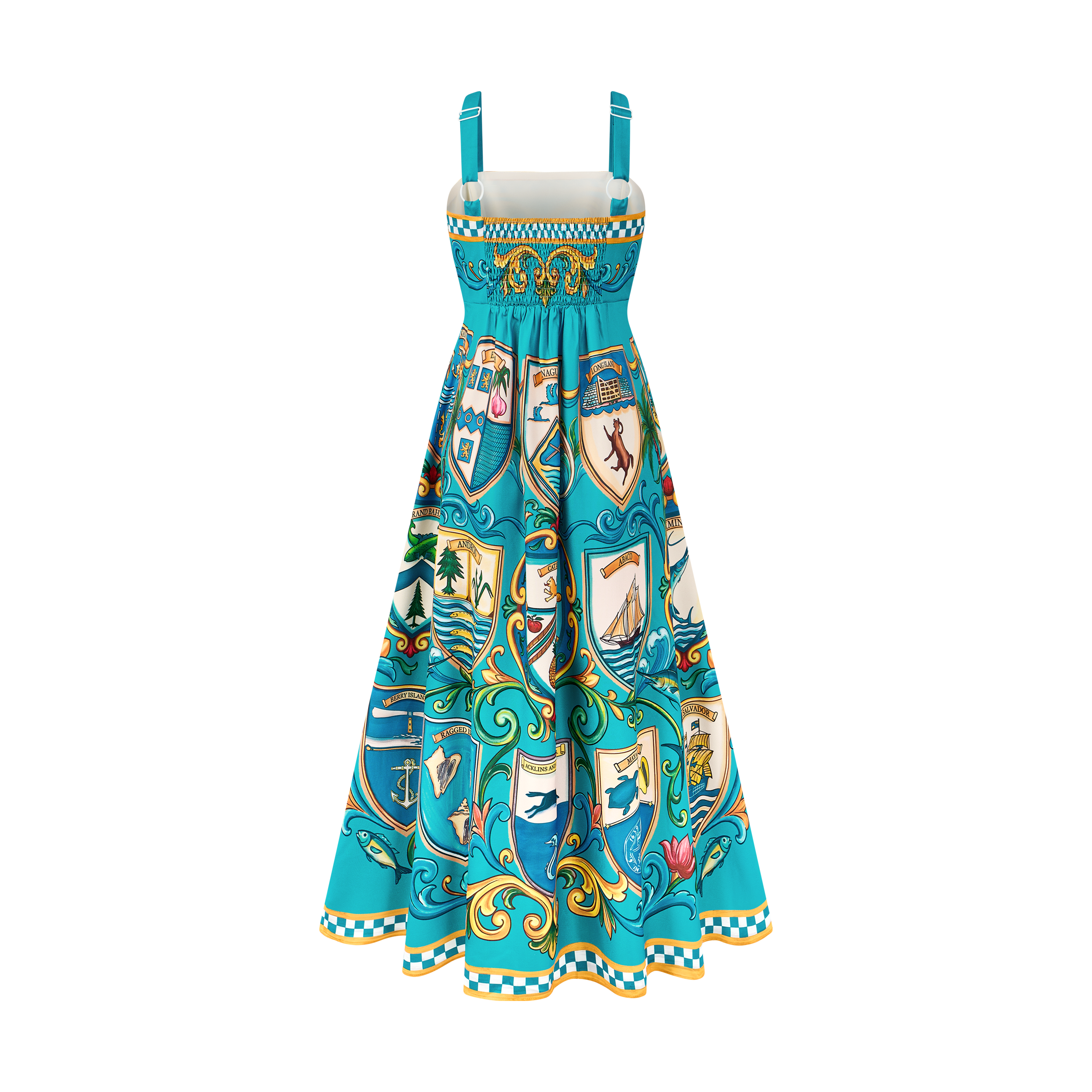 2026 INDEPENDENCE A-LINE MAXI DRESS-AQUA
