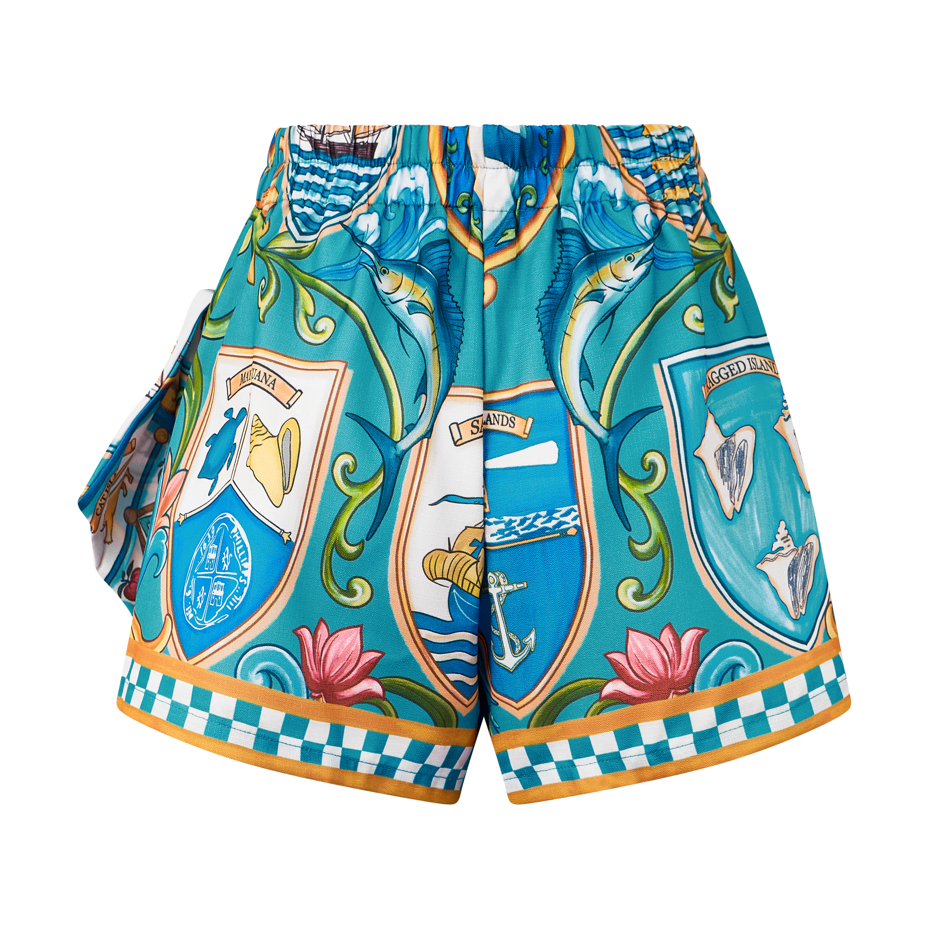 2026 INDEPENDENCE WRAP SKIRT-AQUA