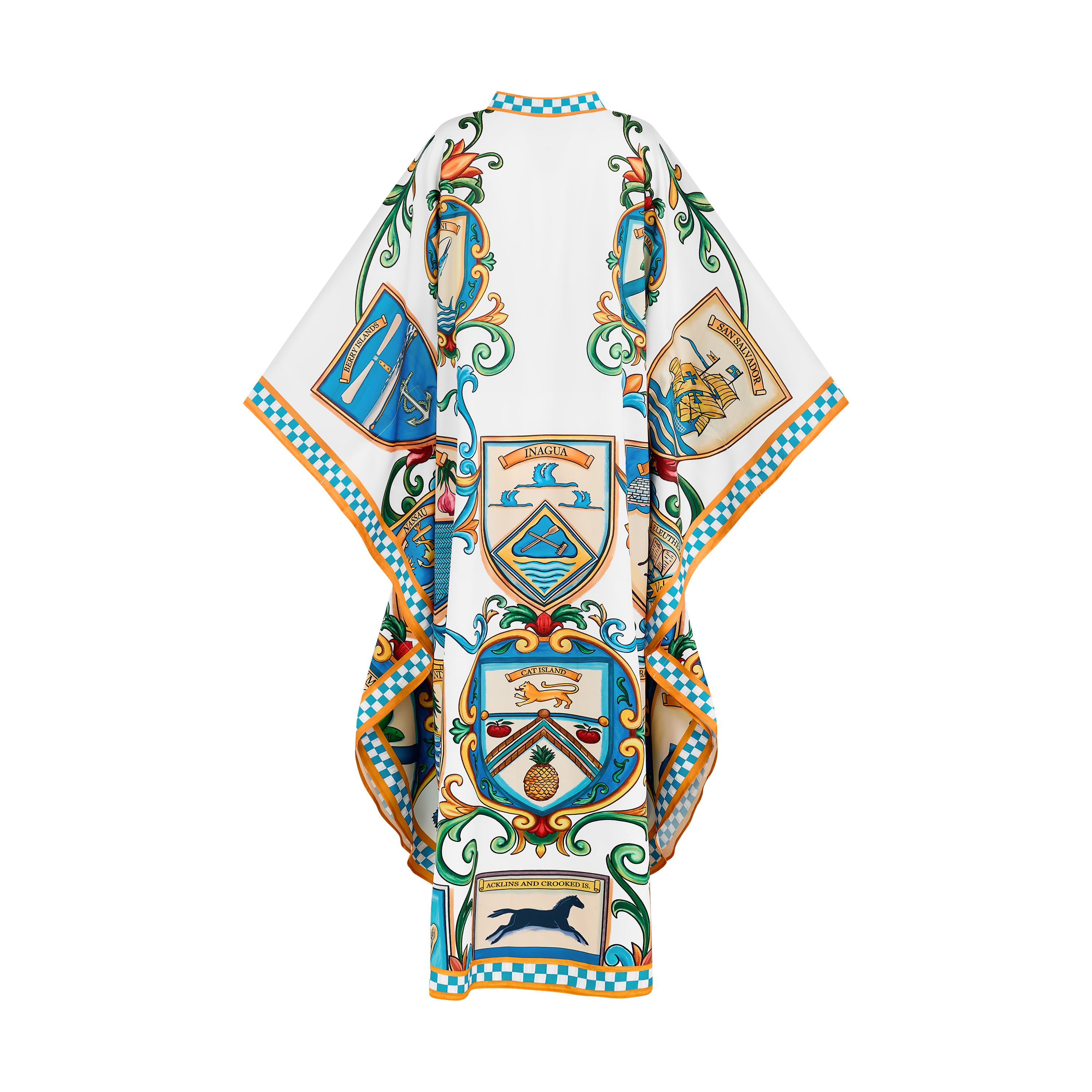 2026 INDEPENDENCE BAND COLLAR KAFTAN-WHITE