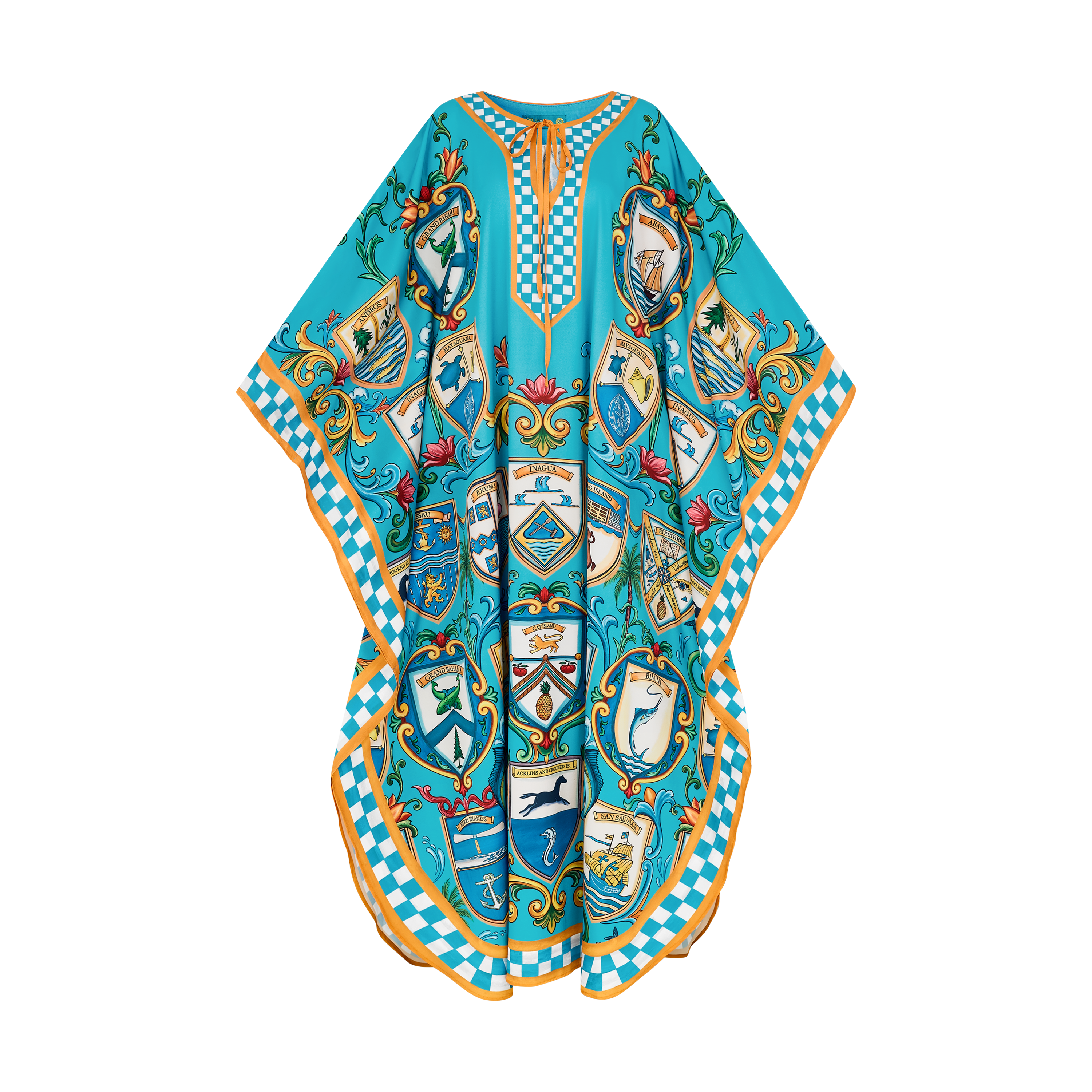 2026 INDEPENDENCE KAFTAN-AQUA