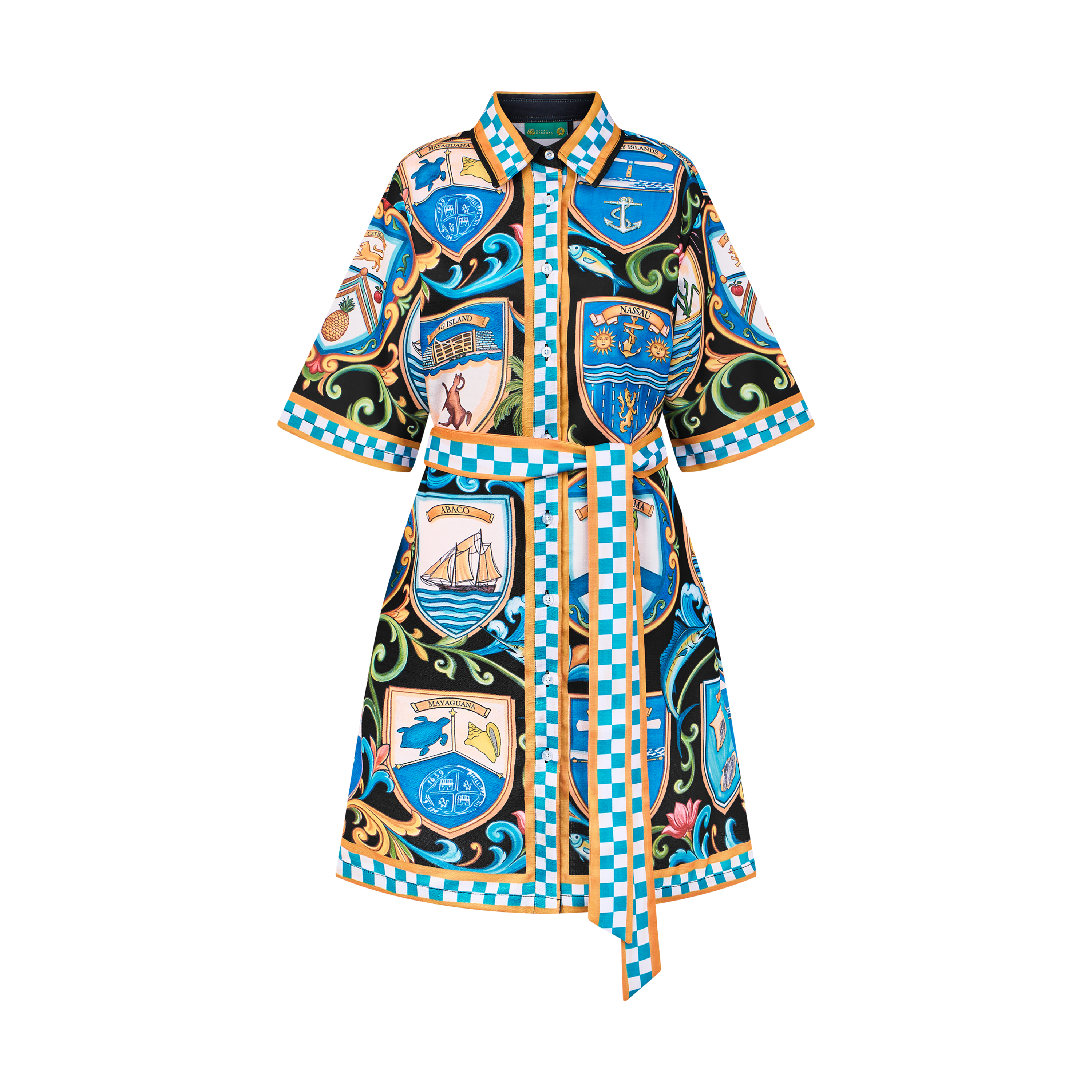 2026 INDEPENDENCE MINI SHIRT DRESS-BLACK