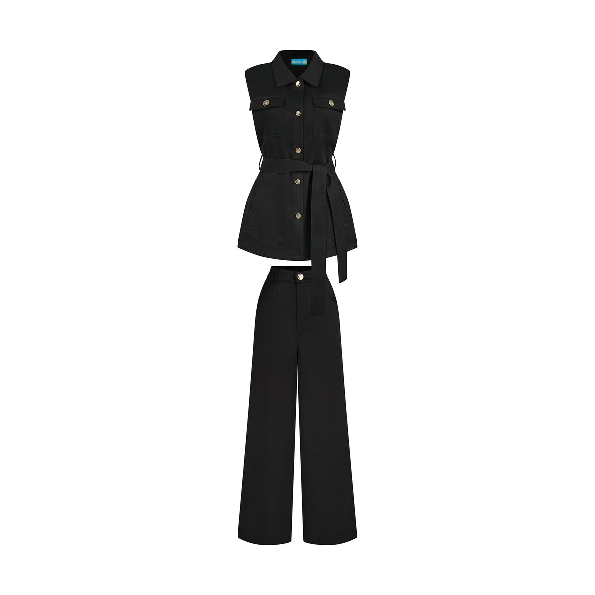 THE BOHIO VEST SET-BLACK