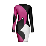 THE TERIDAE VIBES MESH DRESS-BLACK