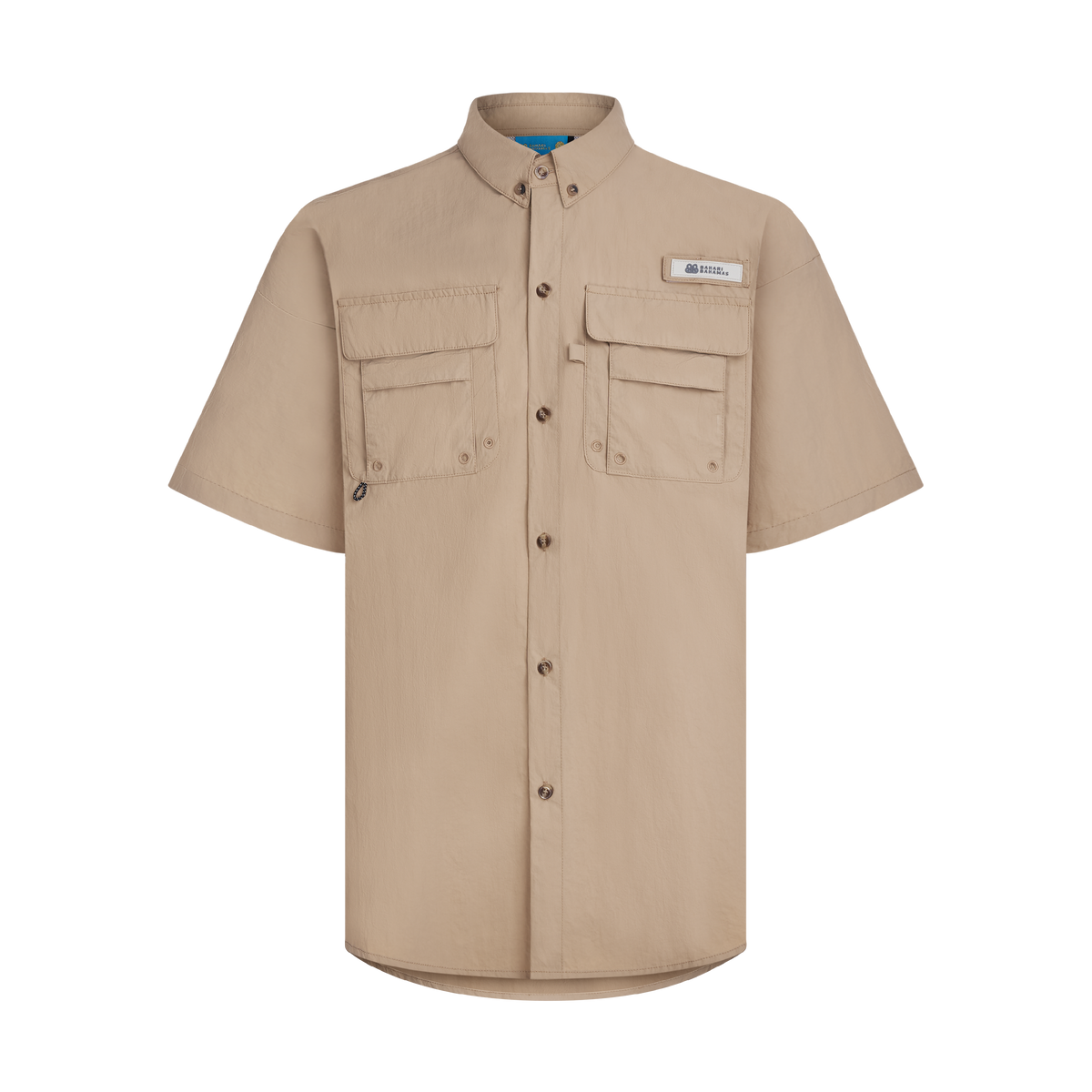 THE SPF BAHAMIANO SHIRT SHORT SLEEVE -TAUPE