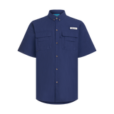 THE SPF BAHAMIANO SHIRT SHORT SLEEVE -NAVY