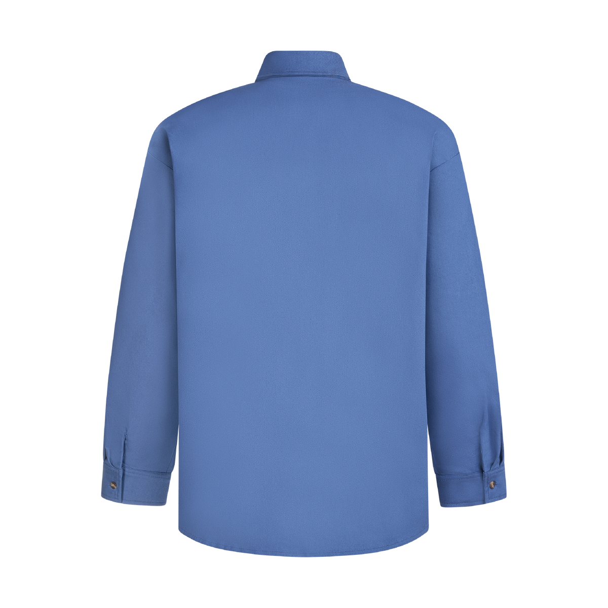 LONG SLEEVE STAPLE BUTTON UP-MID DENIM