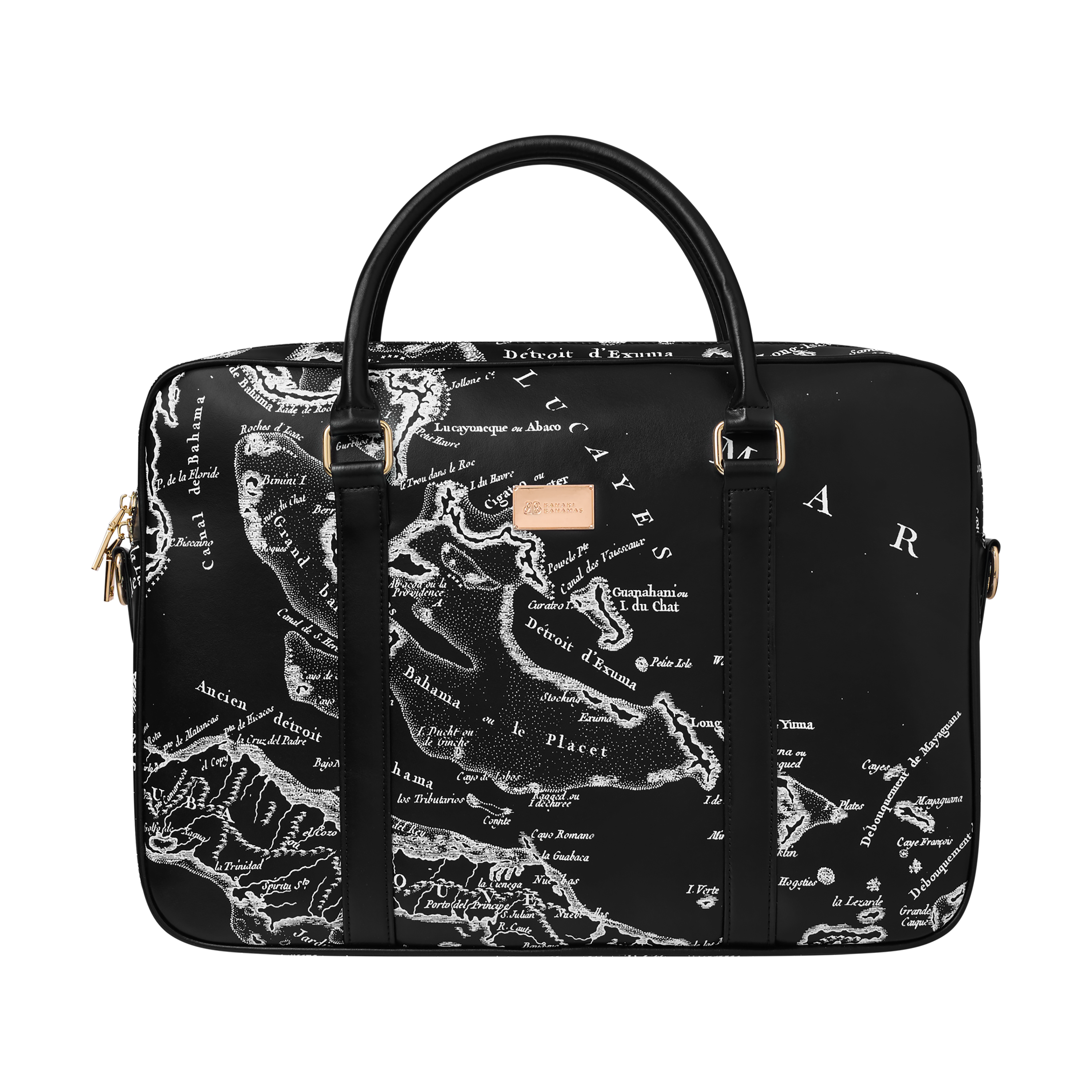 THE CARTE LUCAYOS LAPTOP BAG-BLACK