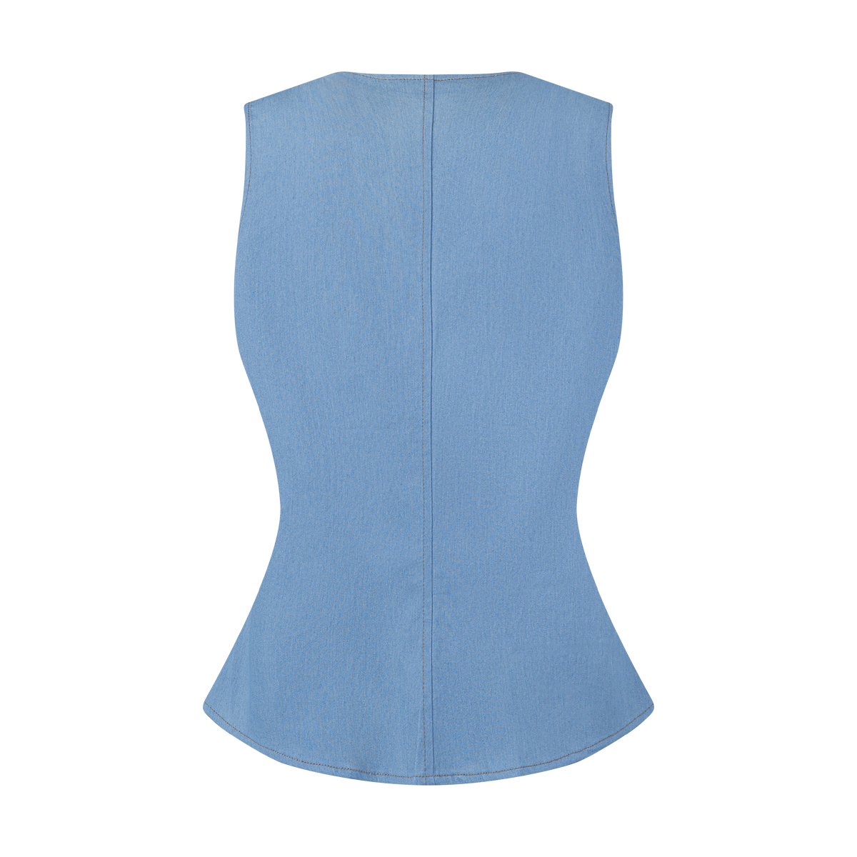 THE DENIM CORSET VEST-LIGHT