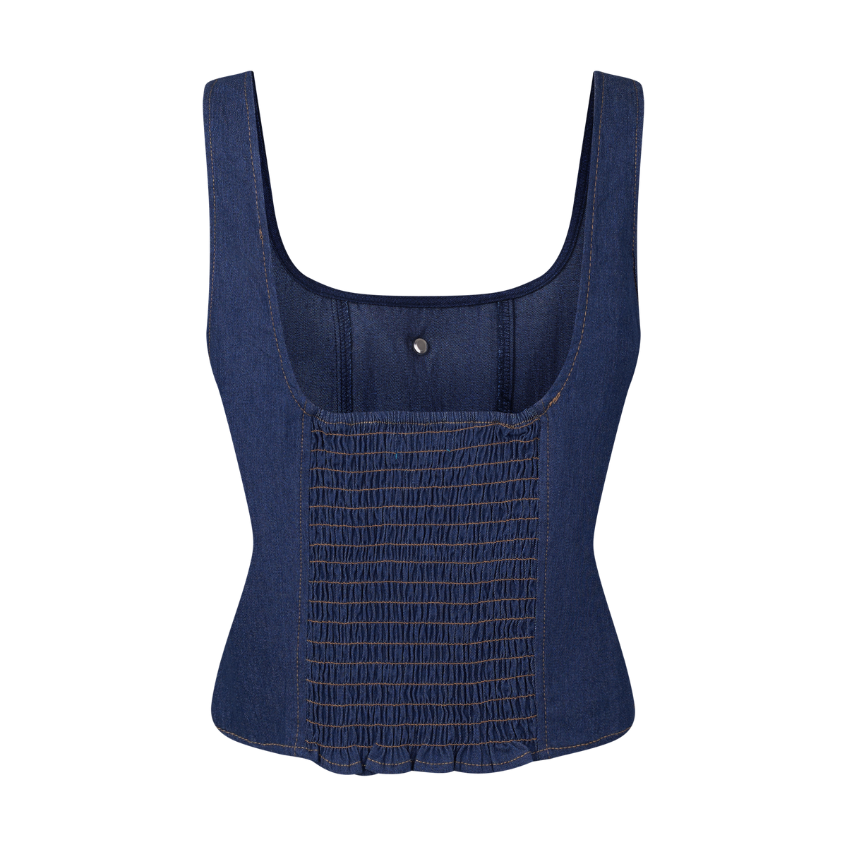 THE DENIM SCULPT TANK-DARK