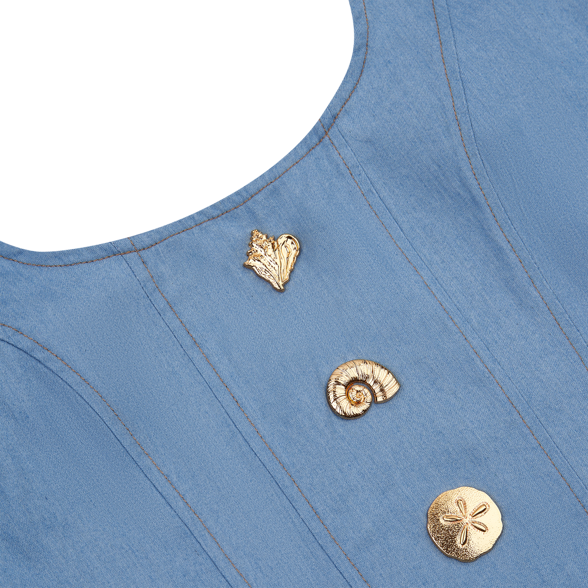 THE DENIM SCULPT TANK-LIGHT
