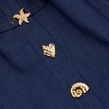 THE DENIM RUFFLE BARDOT-DARK