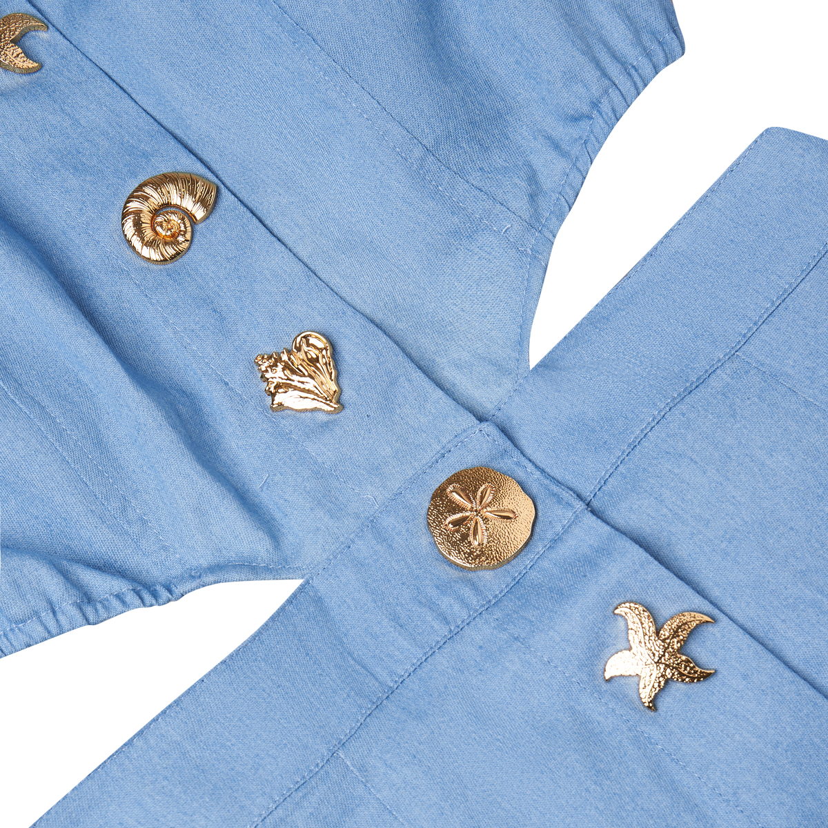 THE DENIM CUTOUT DRESS- LIGHT