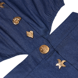 THE DENIM CUTOUT DRESS-DARK