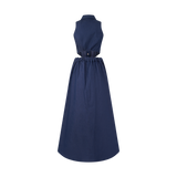 THE DENIM CUTOUT DRESS-DARK