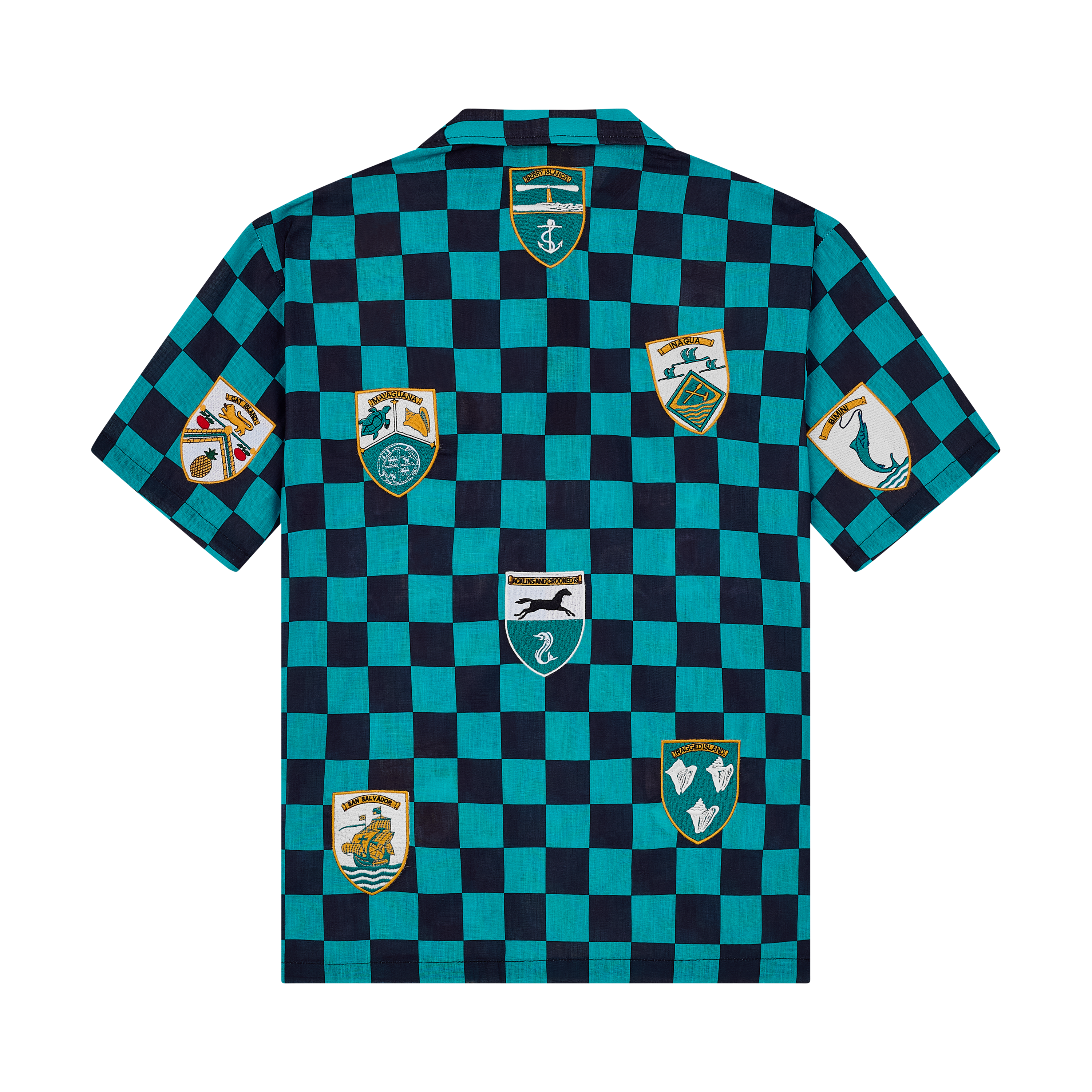 THE GATHERING CREST BUTTON UP- BLACK