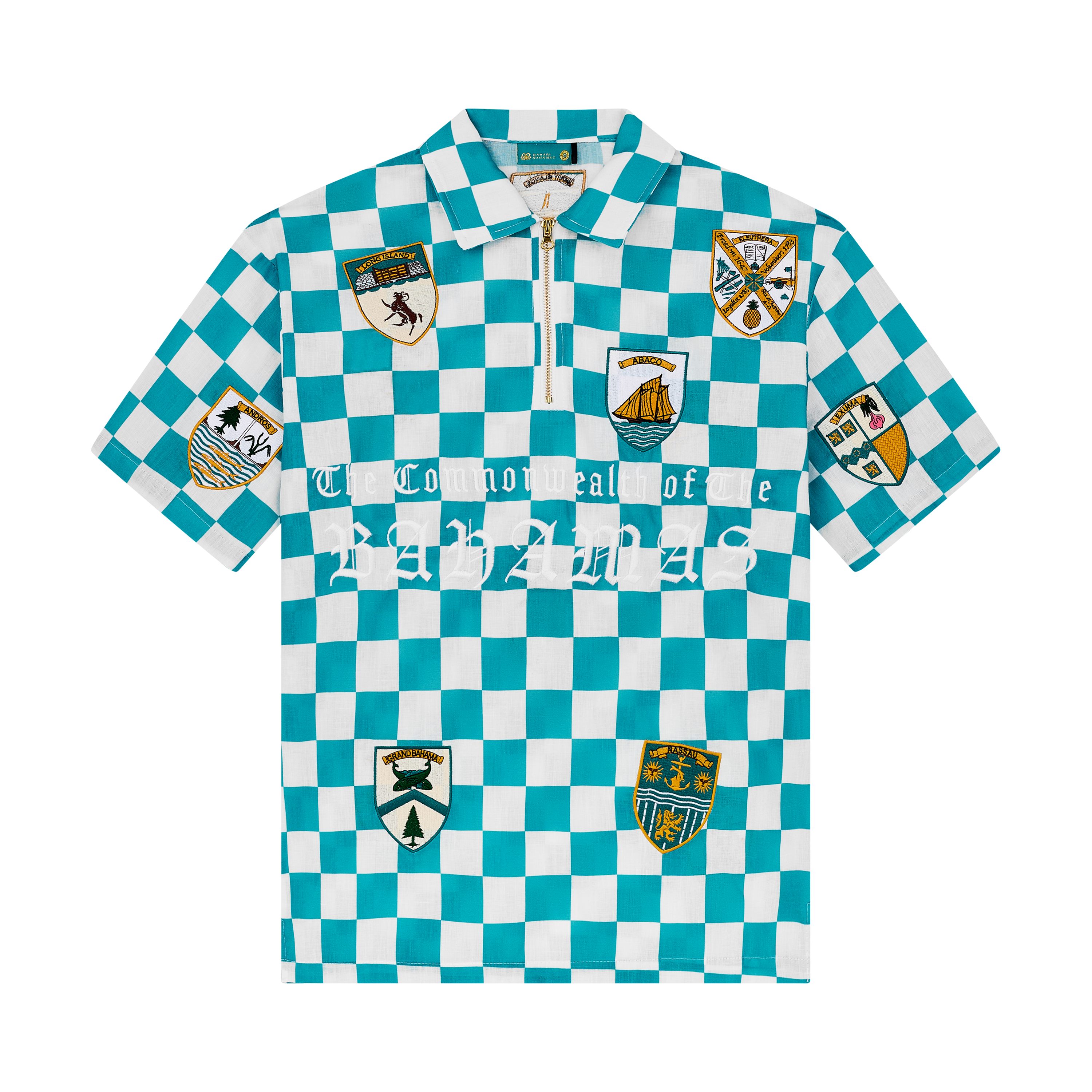 THE GATHERING CREST BUTTON UP- WHITE