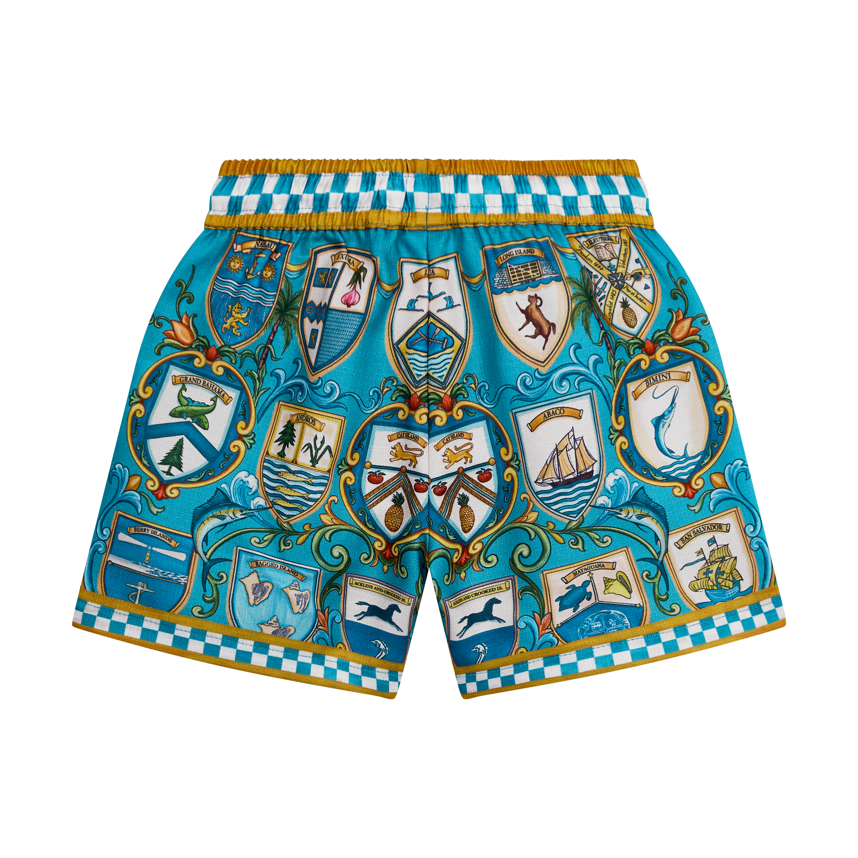 THE 53RD INDEPENDENCE BOYS SHORTS-AQUA