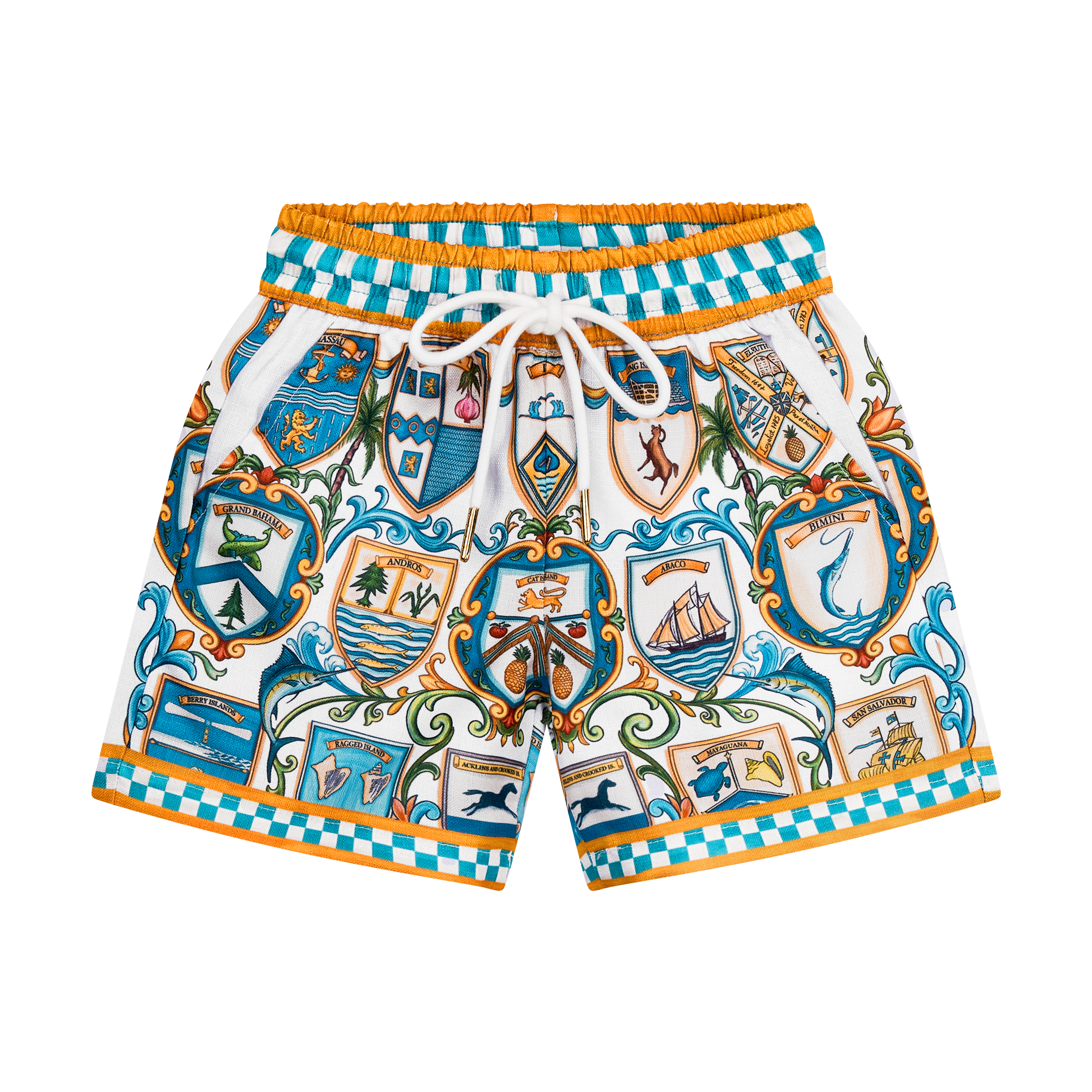 THE 53RD INDEPENDENCE BOYS SHORTS-WHITE