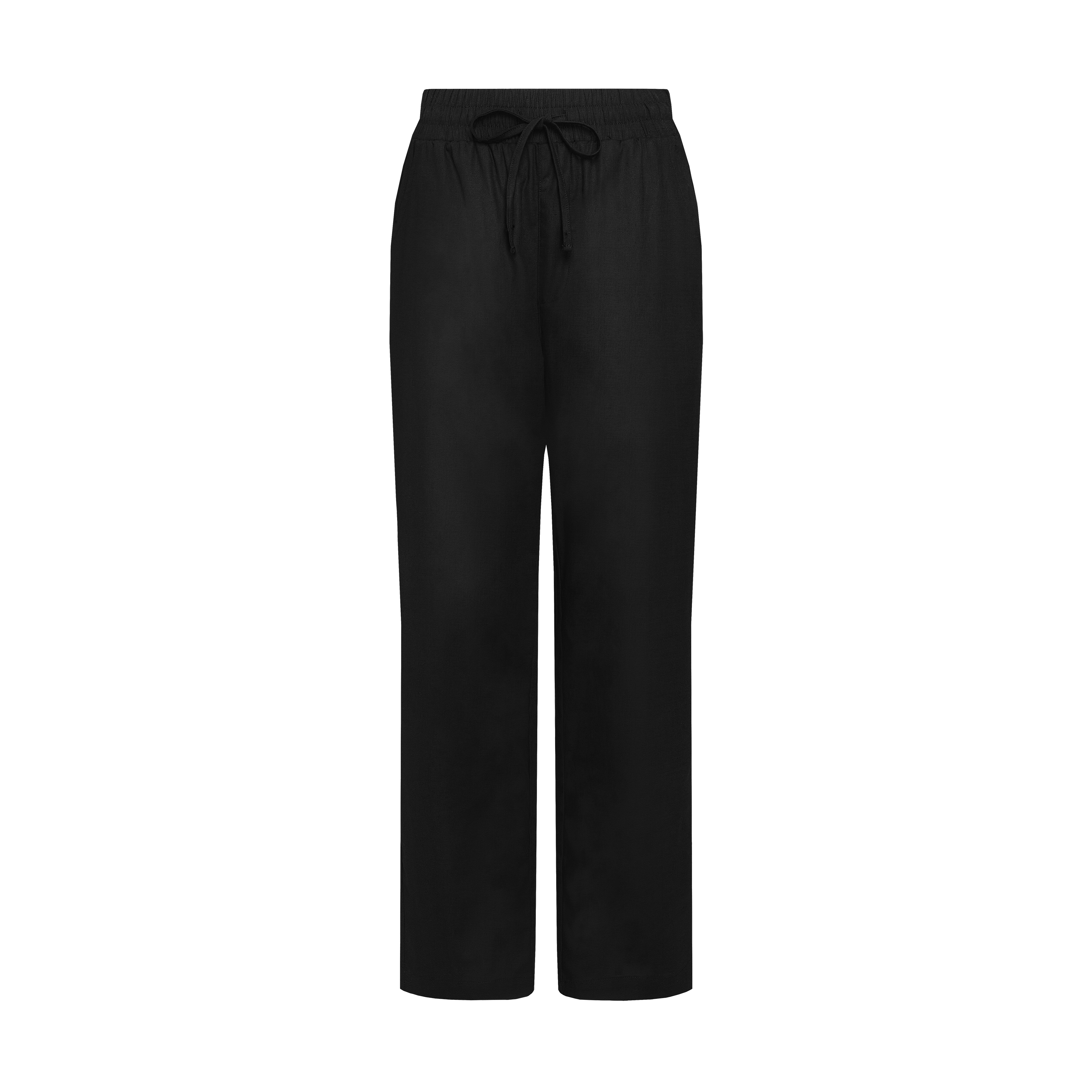 THE WOMEN'S XANADU LINEN PANTS-BLACK