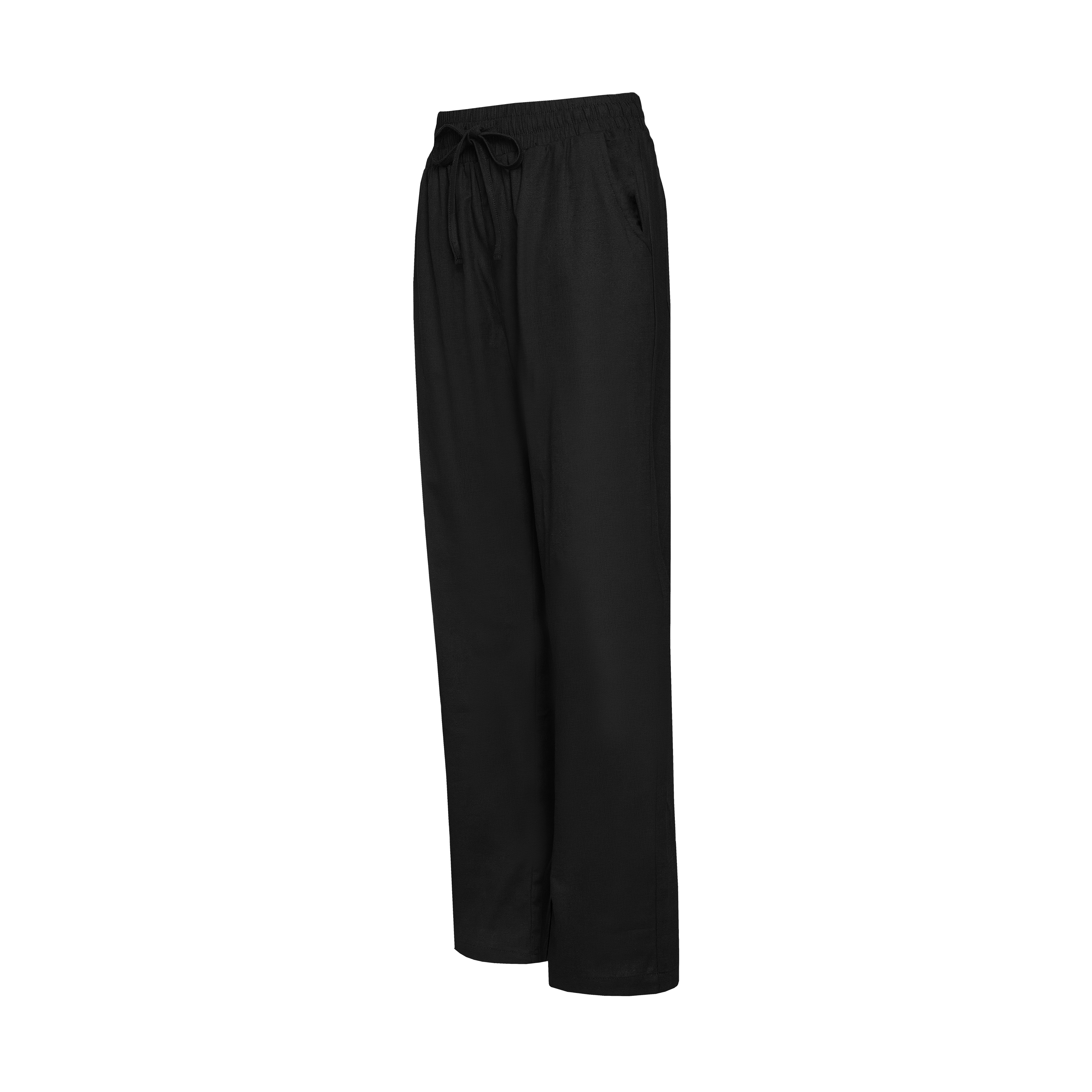 THE WOMEN'S XANADU LINEN PANTS-BLACK