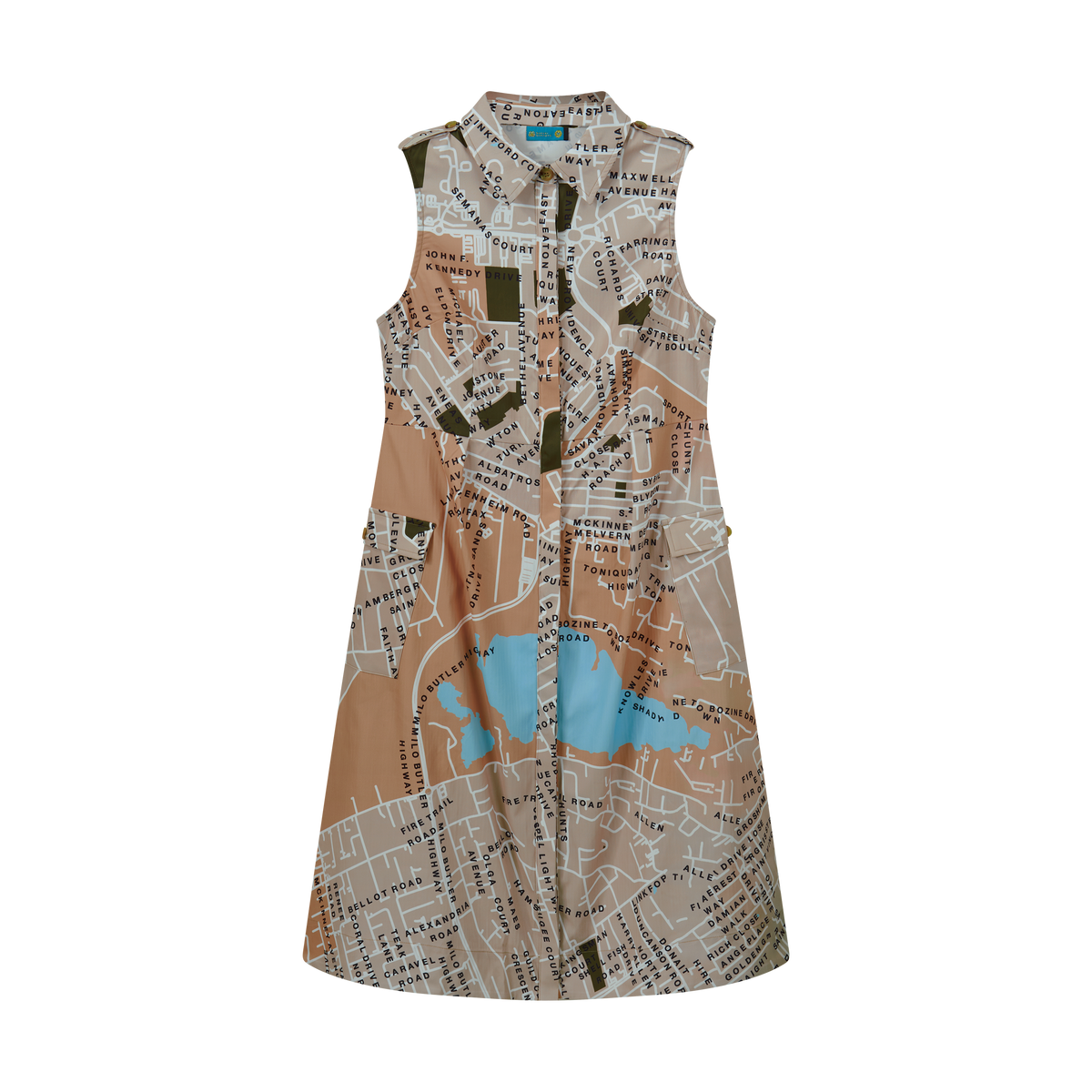 STREET SAFARI MIDI SHIRT DRESS