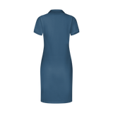 THE STAPLE POLO DRESS-SLATE