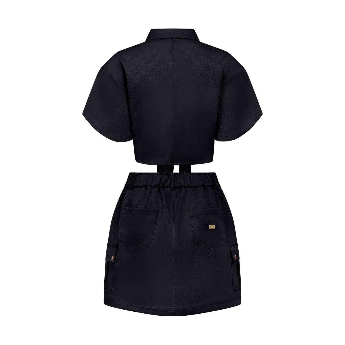 THE BOHIO SKIRT SET-BLACK