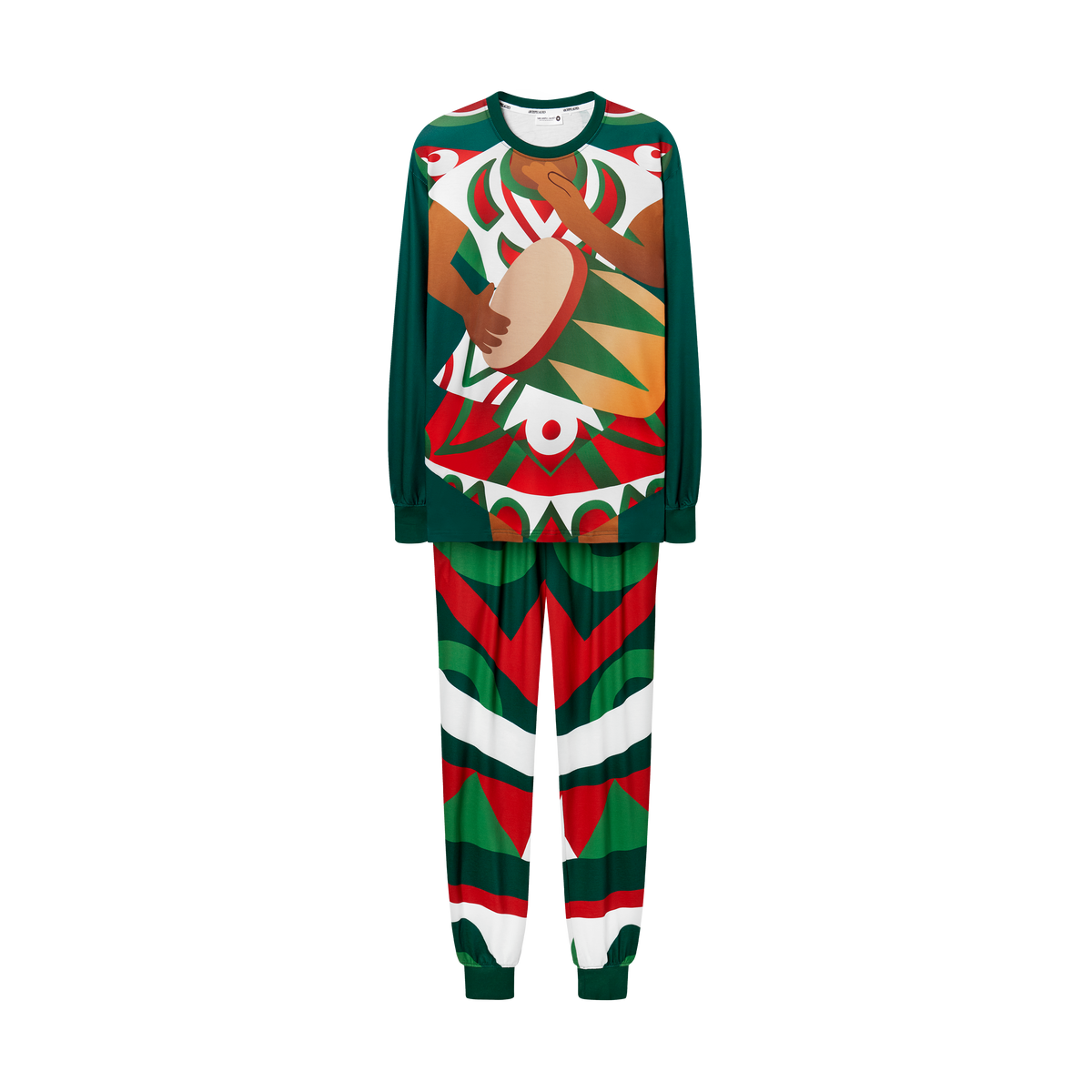 BAHARI HOLIDAY PAJAMAS- GREEN