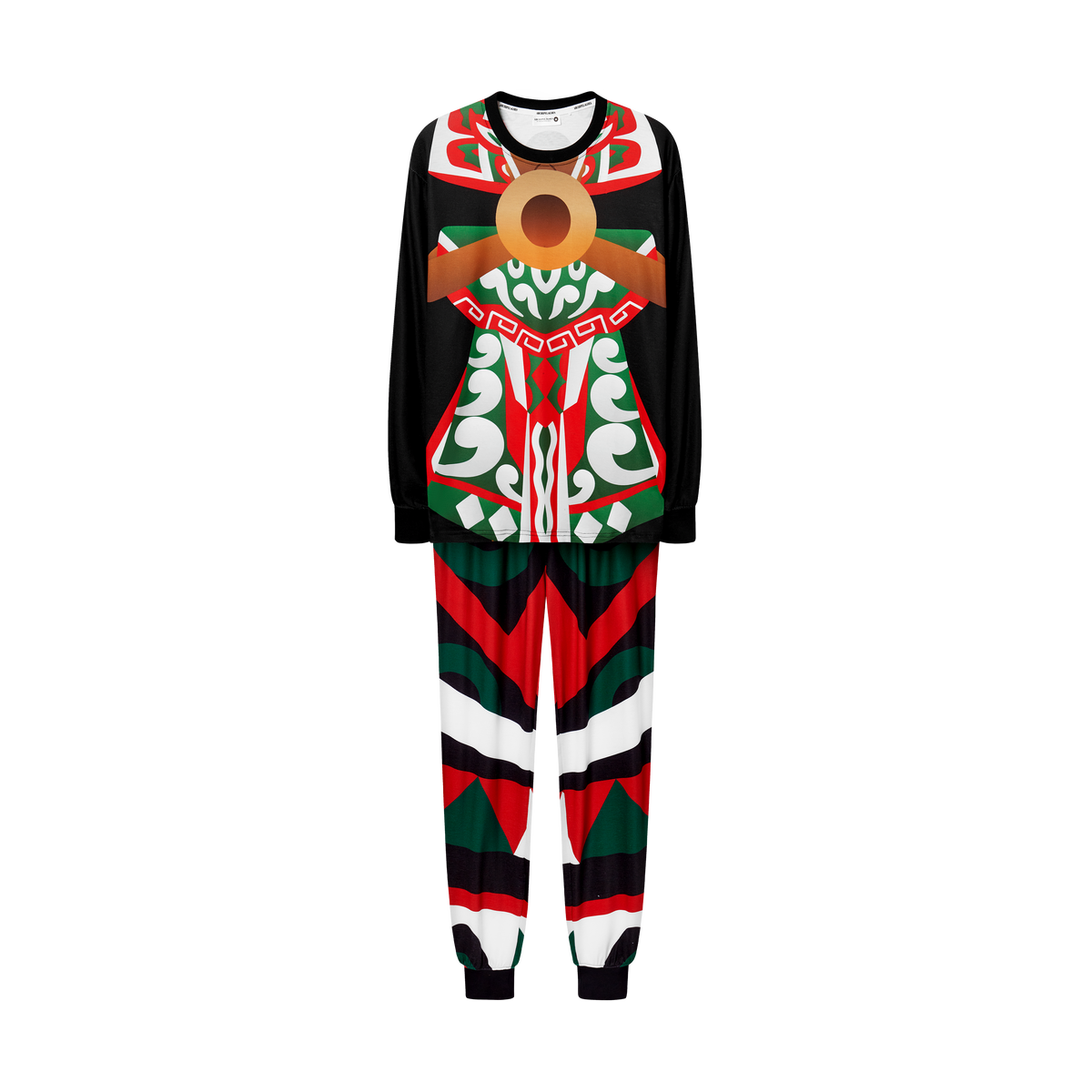 BAHARI HOLIDAY PAJAMAS- BLACK