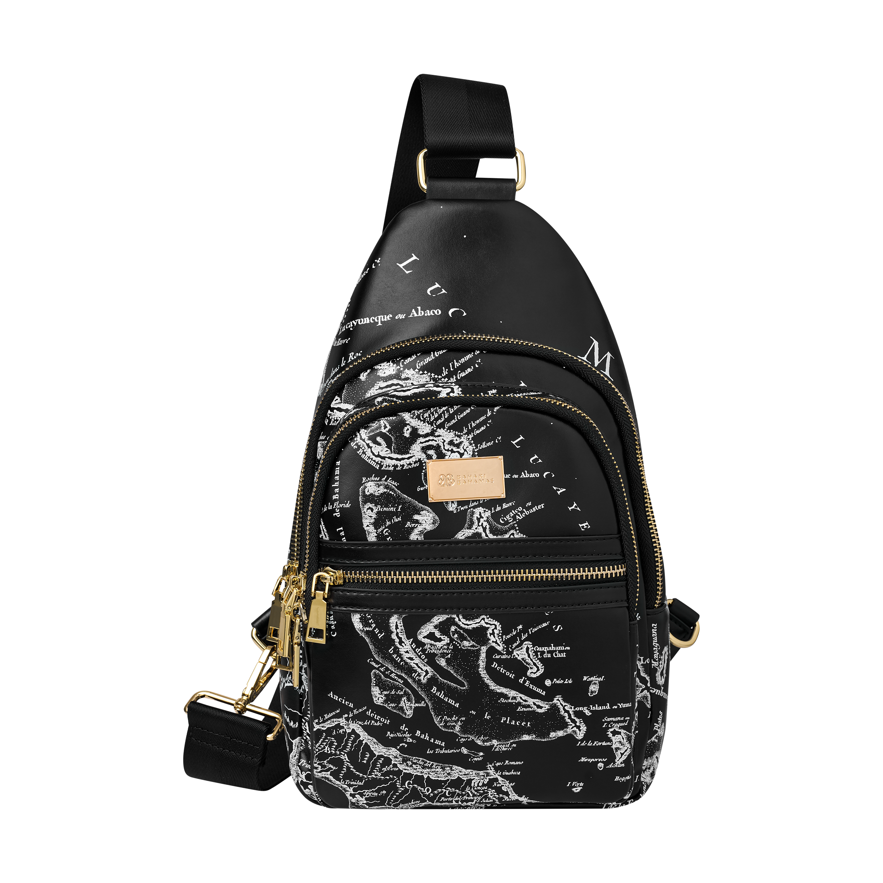 THE CARTE LUCAYOS SHOULDER BAG-BLACK