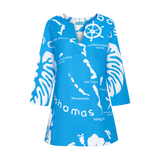 ARCHIPELAGO TUNIC- CERULEAN