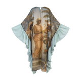 THE MYTHOS RUFFLE KAFTAN- LAUREL