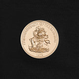 THE COTB MEDALLION CROP TOP-BLACK