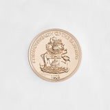 THE COTB MEDALLION CROP TOP-WHITE