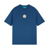THE MEDALLION RAGLAN TEE-BLUE