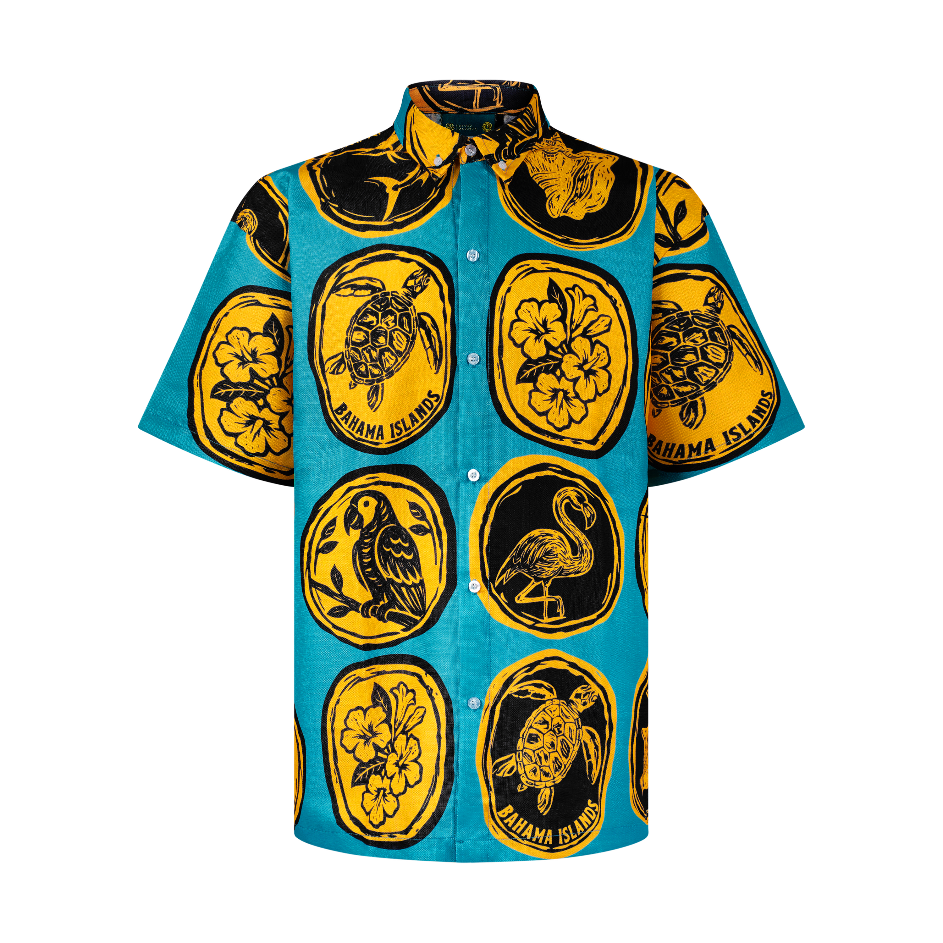 THE COMMERCIA BUTTON UP-BLACK