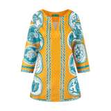 THE COMMERCIA TUNIC BLOUSE-GOLD