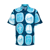 THE COMMERCIA BUTTON UP-NAVY AQUA