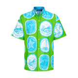 THE COMMERCIA BUTTON UP-GREEN AQUA