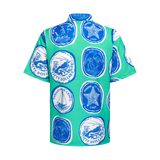 THE COMMERCIA BUTTON UP-SEAFOAM ROYAL