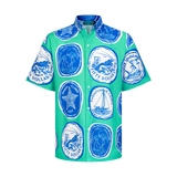 THE COMMERCIA BUTTON UP-SEAFOAM ROYAL