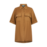 THE STROMBUS BLOUSE-SEPIA