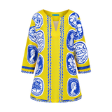 COMMERCIA TUNIC BLOUSE-YELLOW ROYAL