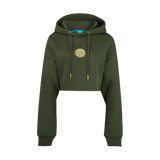 THE MEDALLION CROP PULLOVER-GREEN