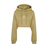 THE MEDALLION CROP PULLOVER-TAN