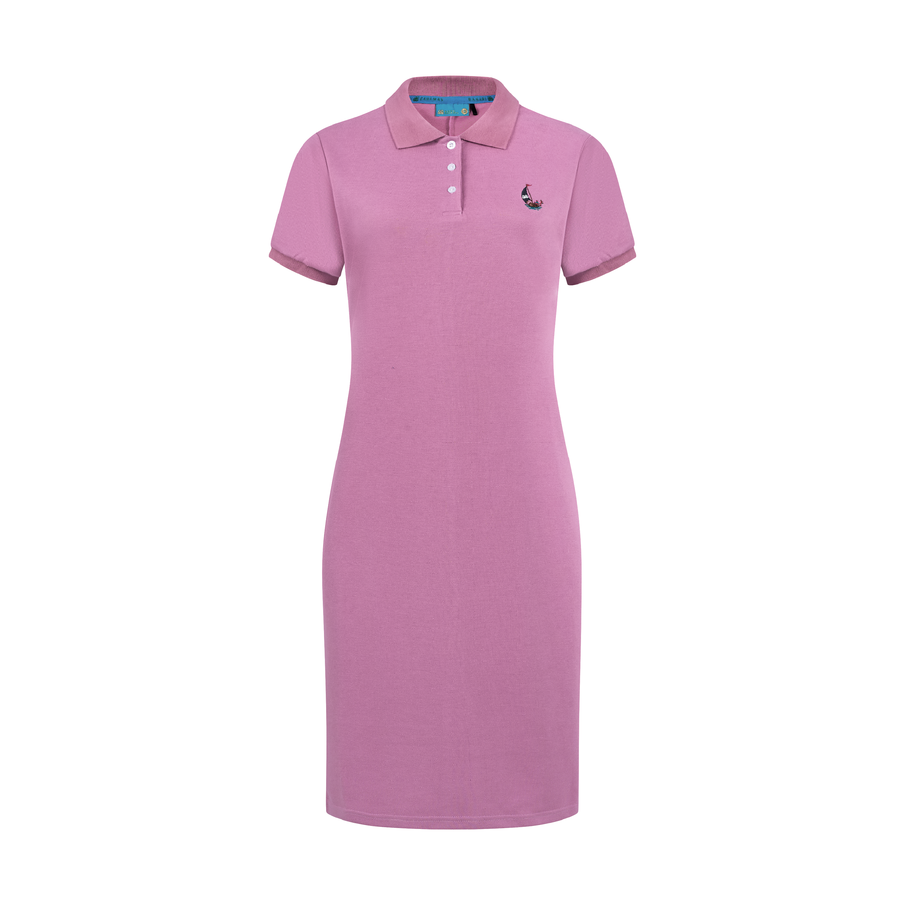 THE STAPLE MAXI POLO-MAUVE