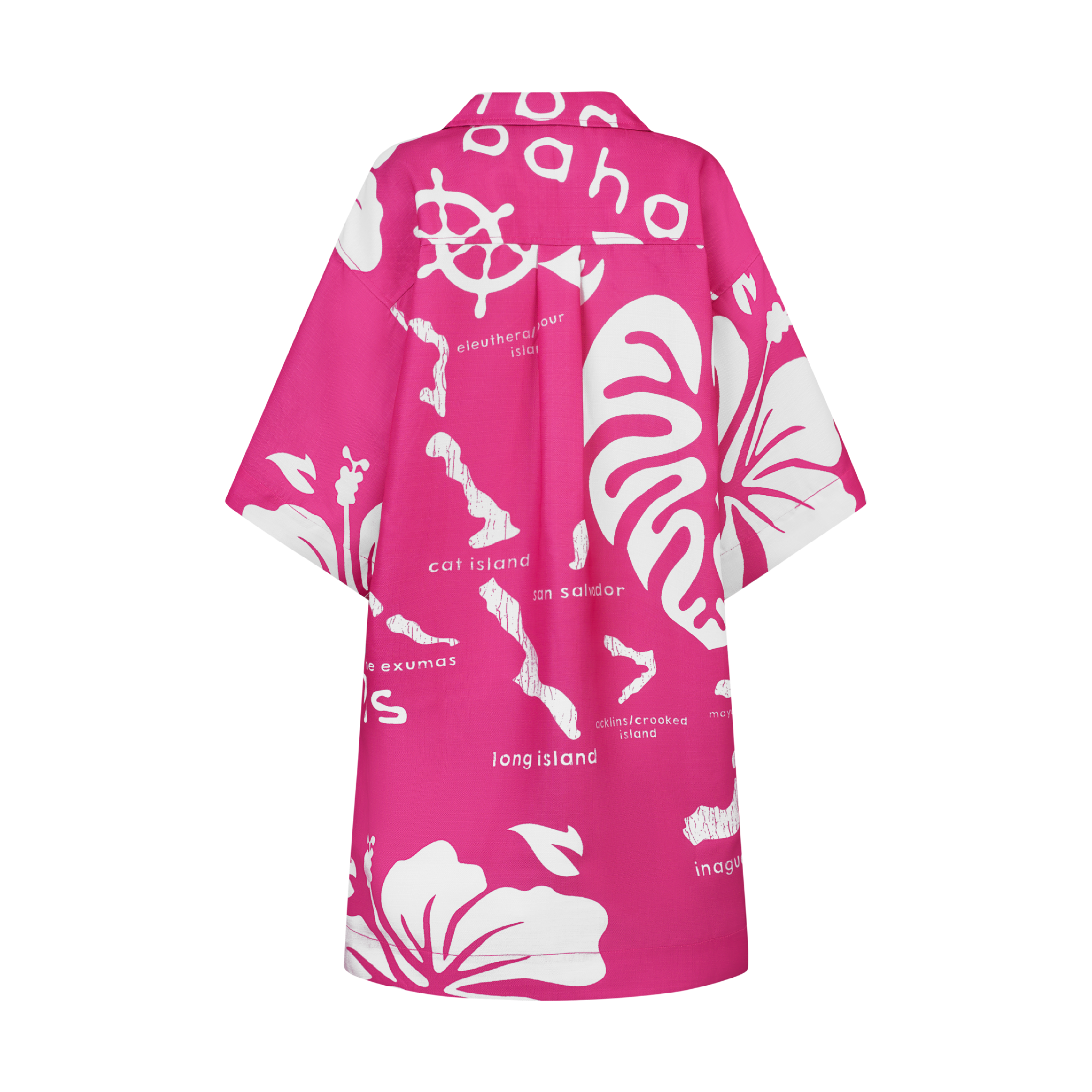 ARCHIPELAGO TUNIC DRESS- DARK PINK