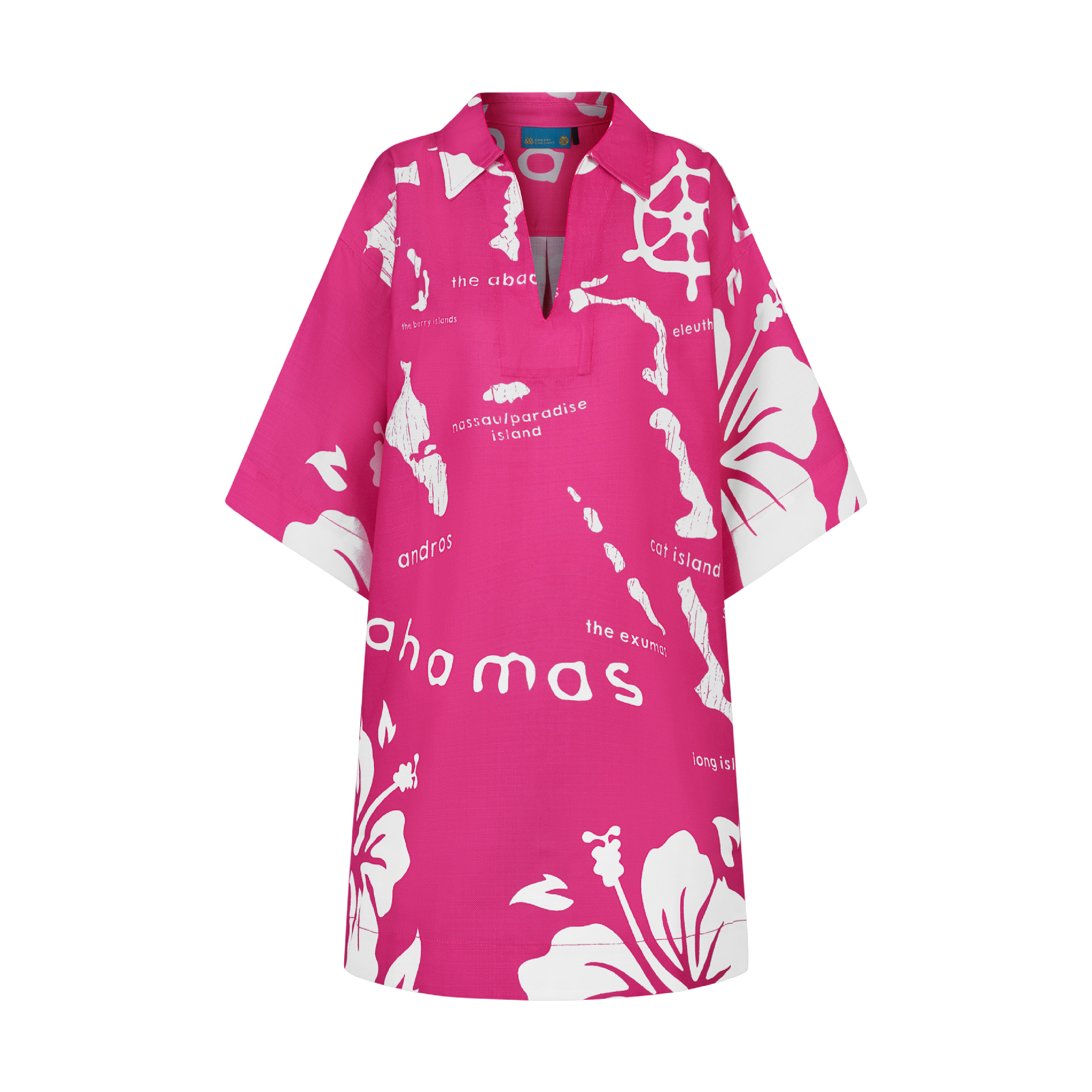 ARCHIPELAGO TUNIC DRESS- DARK PINK