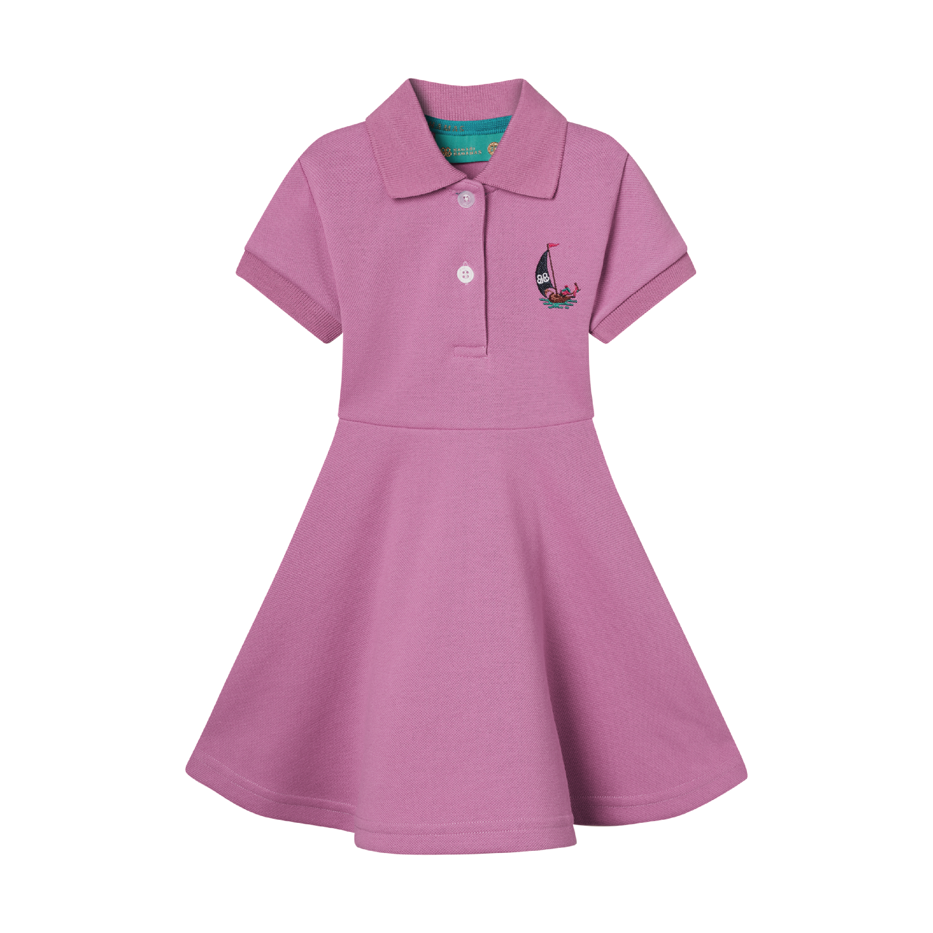 GIRLS STAPLE DRESS-MAUVE