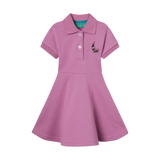 GIRLS STAPLE DRESS-MAUVE